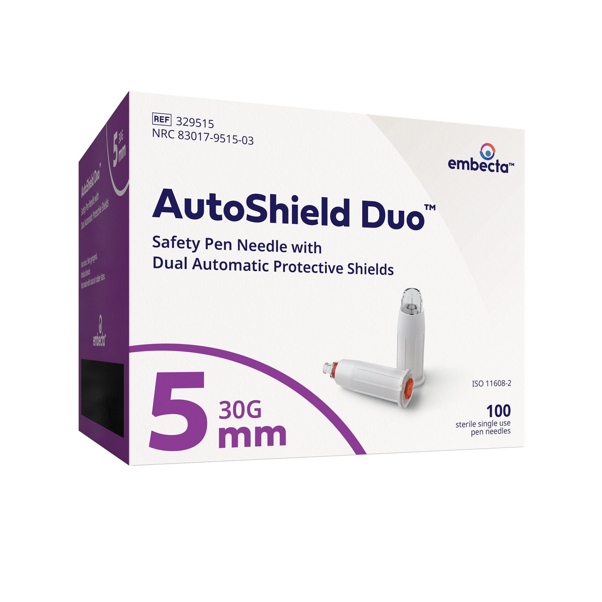 BD / Embecta AutoShield Dual Safety Pen Needles